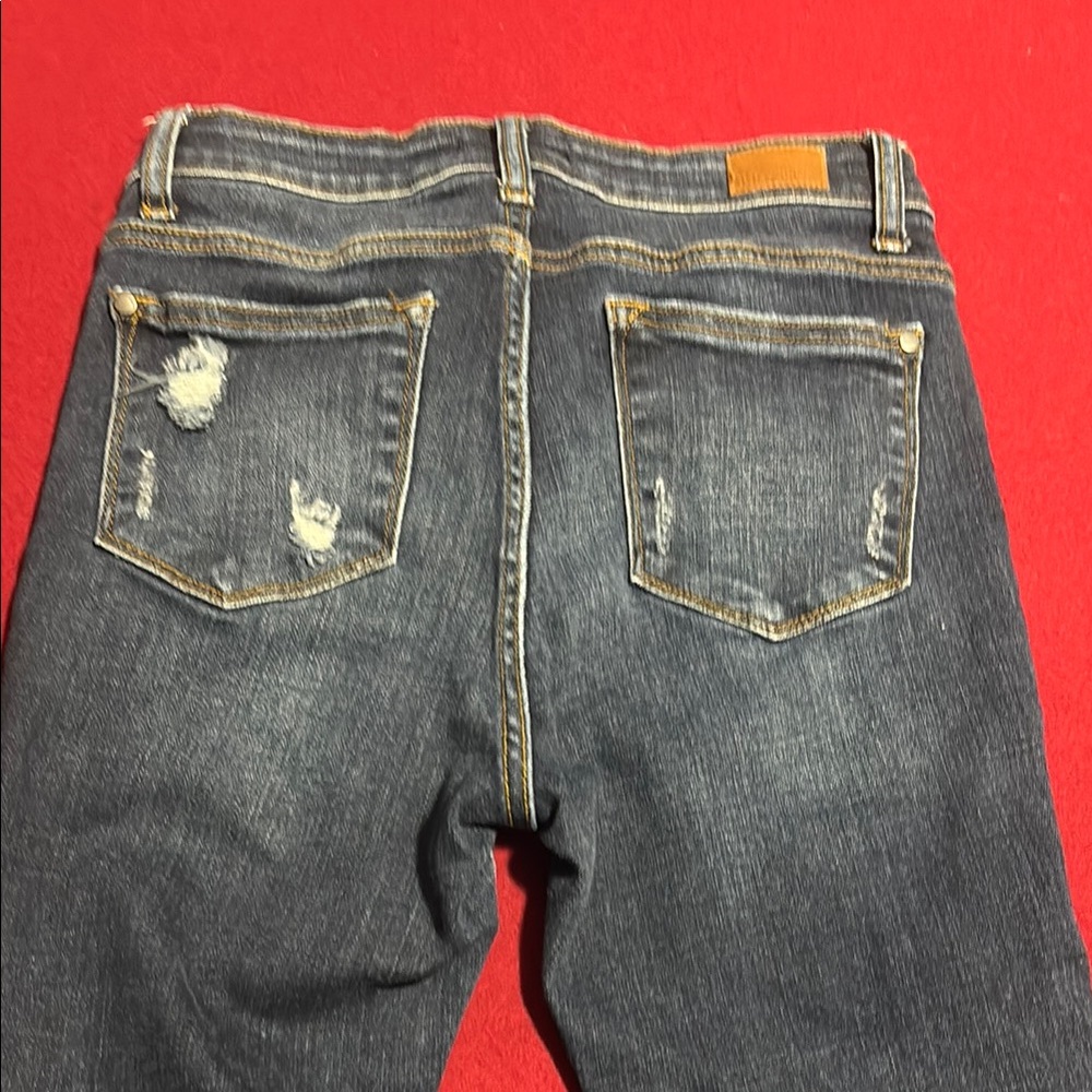 Judy Blue Skinny Blue Denim Jeans - Picture 4 of 9